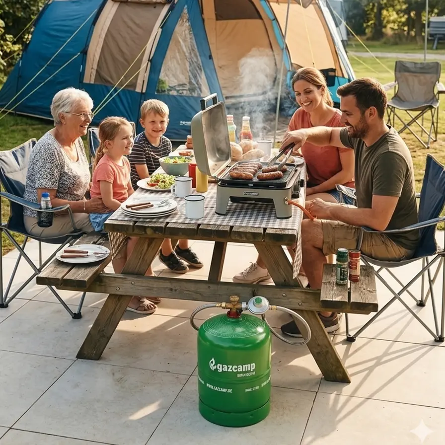 GC2750 am Campingplatz im Einsatz